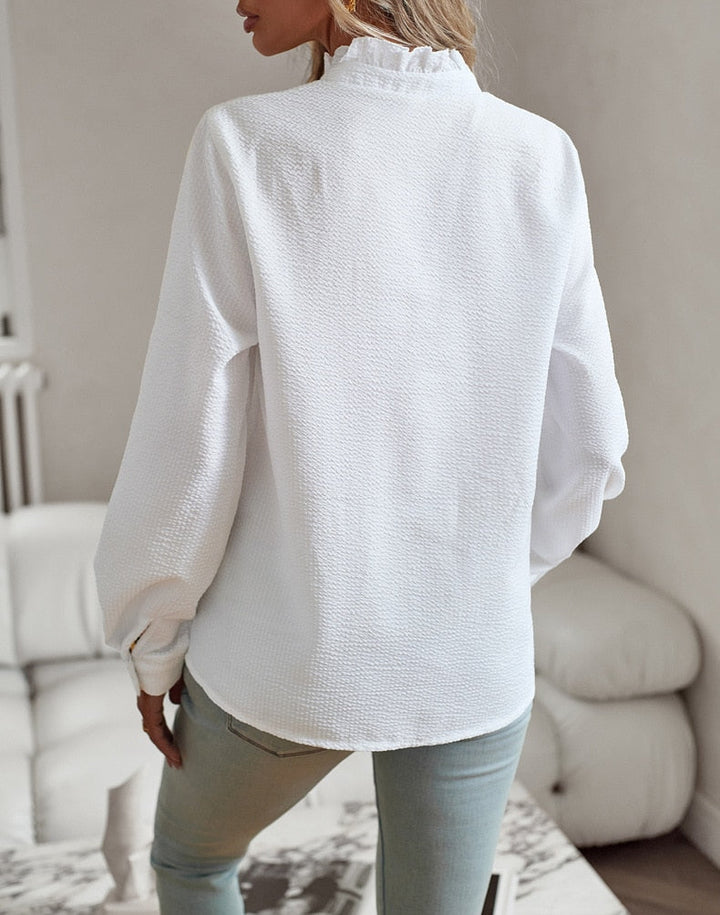 Long Sleeve Ruffle Shirt