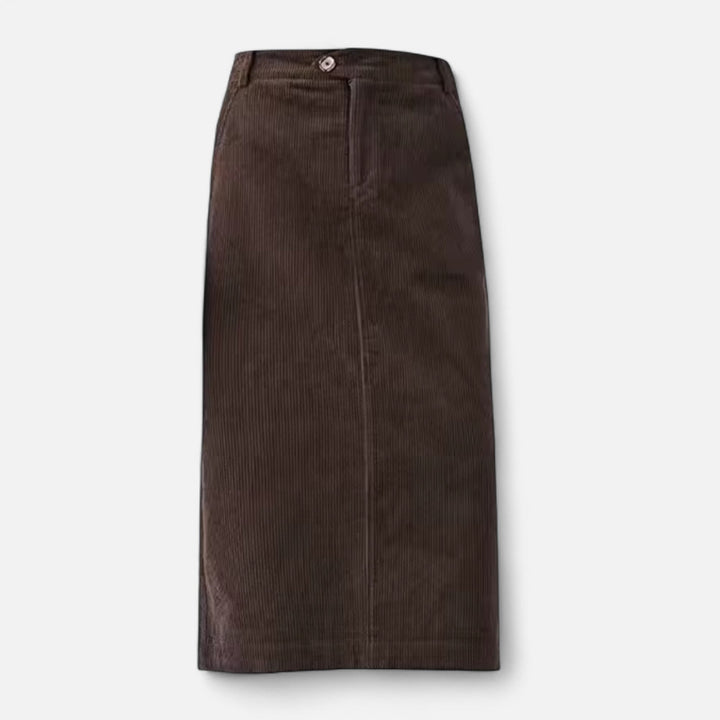Charles Maison | Women's Elegant Corduroy Skirt