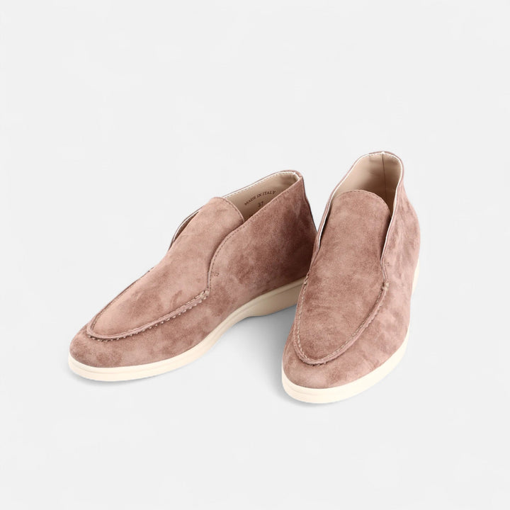 Charles Maison | Men’s Suede Mule Loafers in Heritage Camel