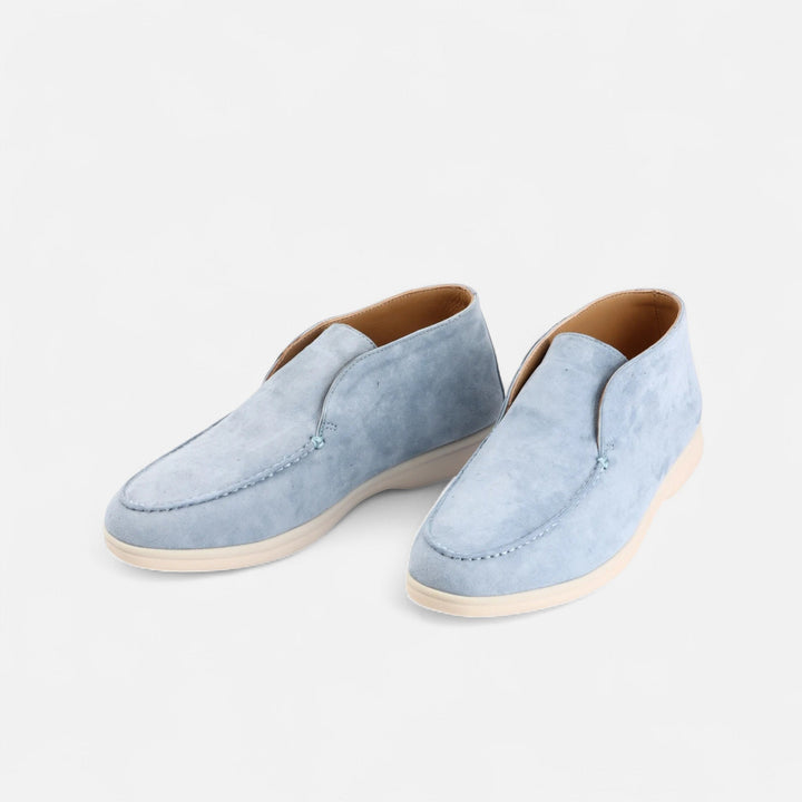 Charles Maison | Men’s Suede Mule Loafers in Heritage Camel