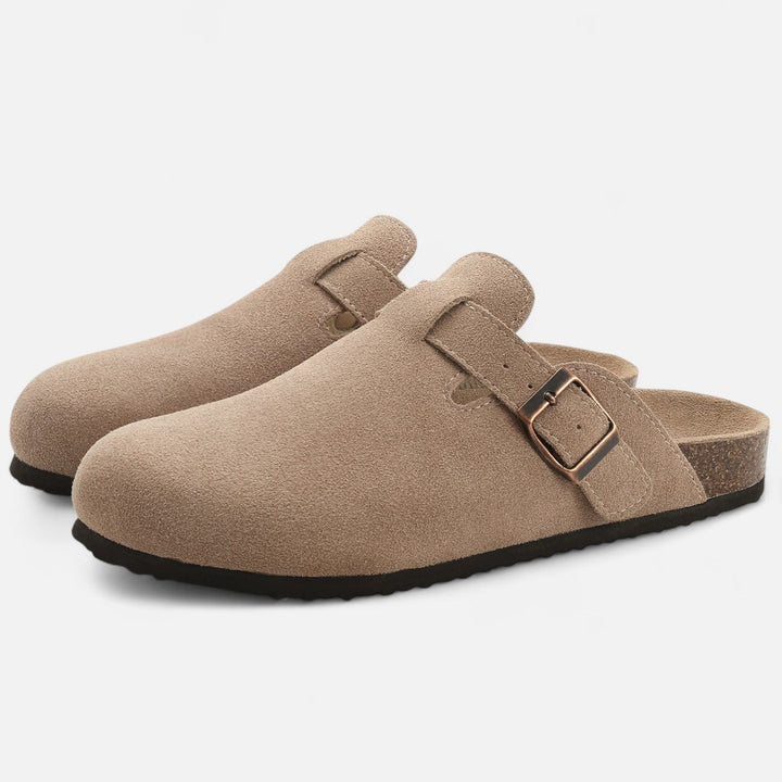 Charles Maison | Men’s Suede Mules – Sculpted Clog-Inspired Comfort