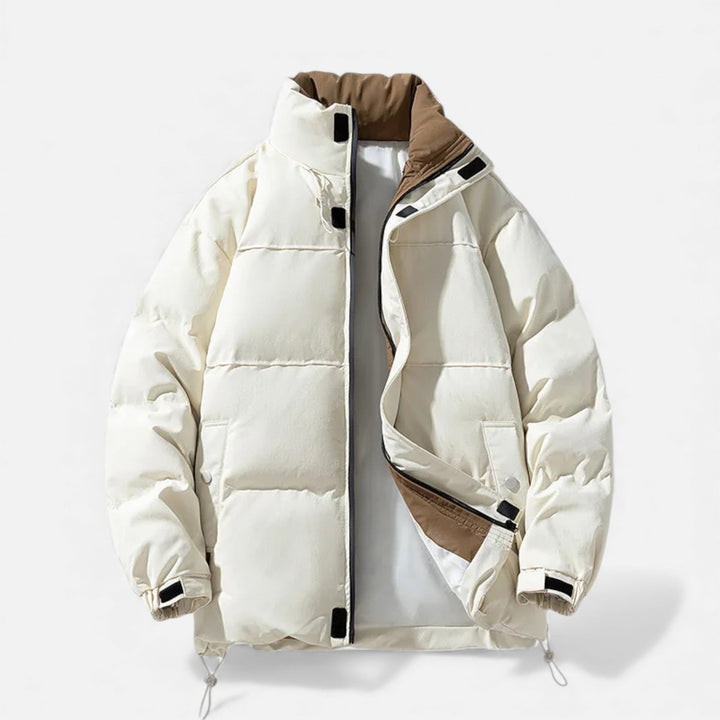 Charles Maison | Men’s Oversized Windproof Jacket with Stand Collar
