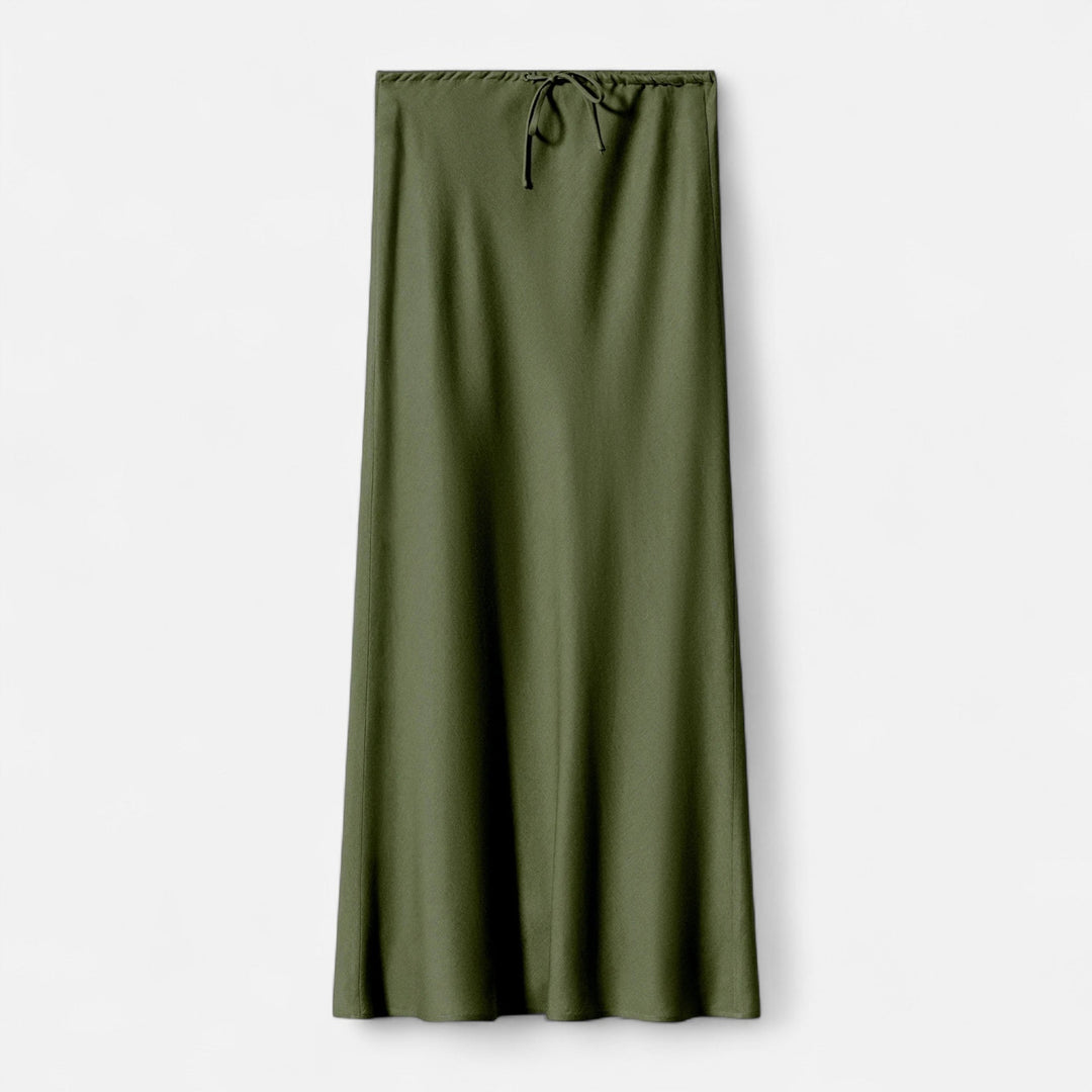 Charles Maison | Women's Elegant High-Waist Satin Skirt