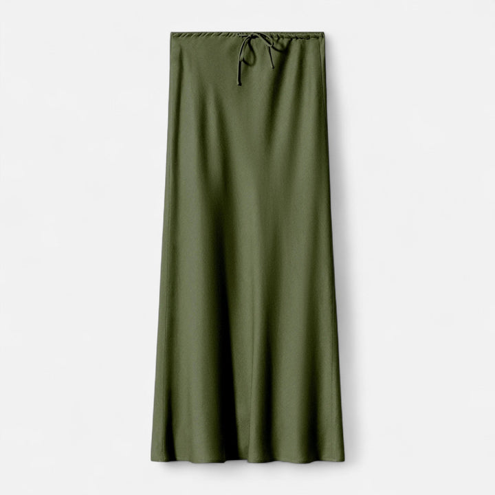 Charles Maison | Women's Elegant High-Waist Satin Skirt