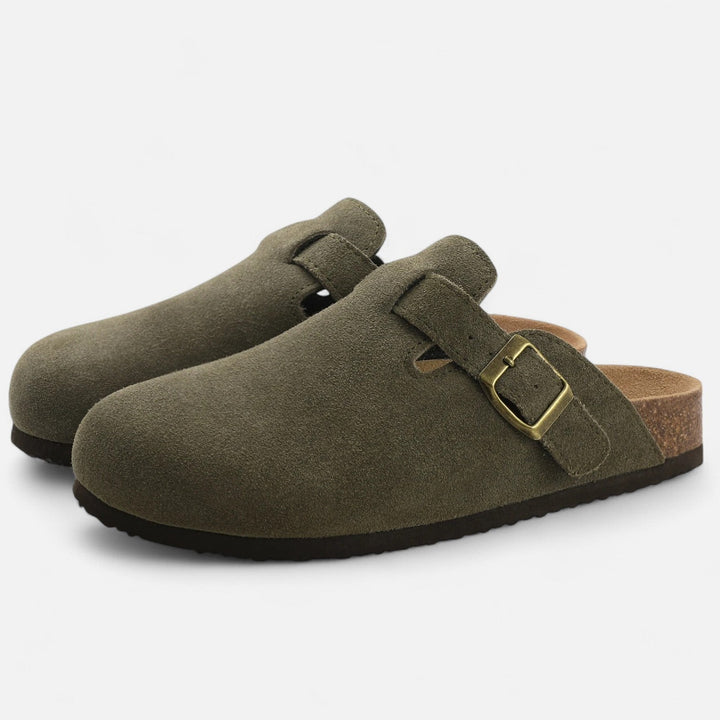 Charles Maison | Men’s Suede Mules – Sculpted Clog-Inspired Comfort