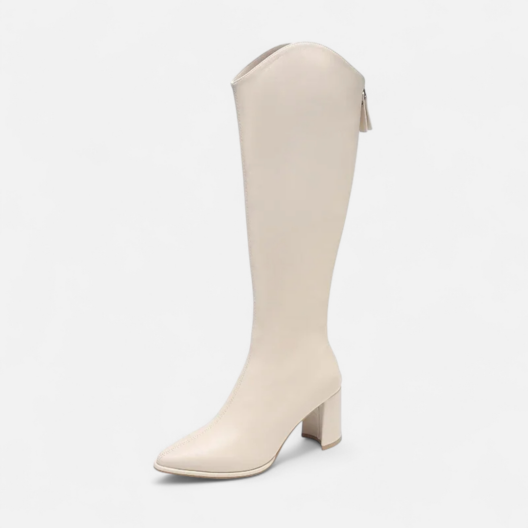 Charles Maison | Women’s Knee-High Zip Heeled Boots