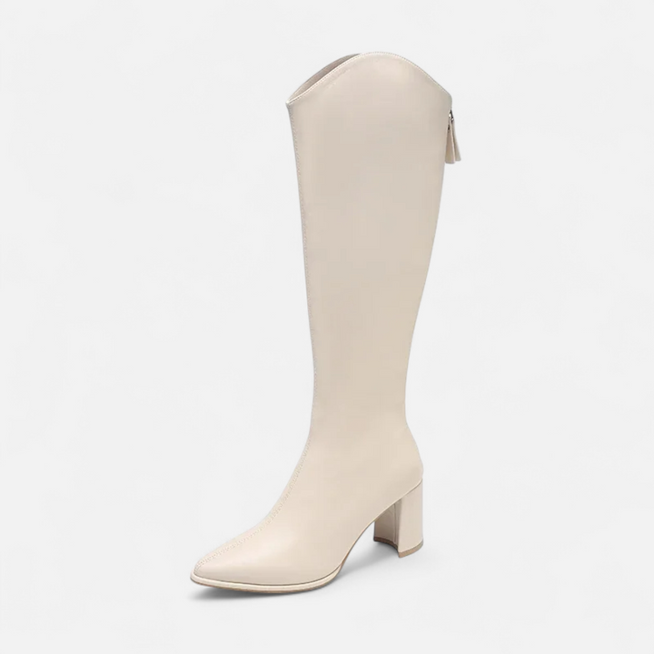 Charles Maison | Women’s Knee-High Zip Heeled Boots
