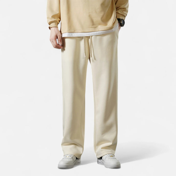 Charles Maison | Men’s Wide-Leg Cotton Jogger Pants