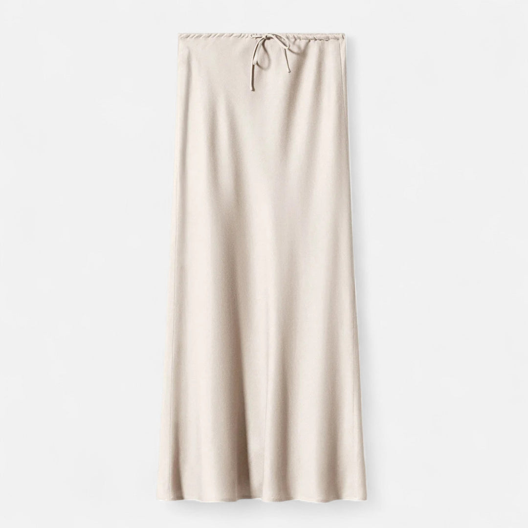 Charles Maison | Women's Elegant High-Waist Satin Skirt