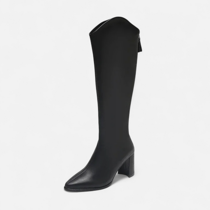 Charles Maison | Women’s Knee-High Zip Heeled Boots