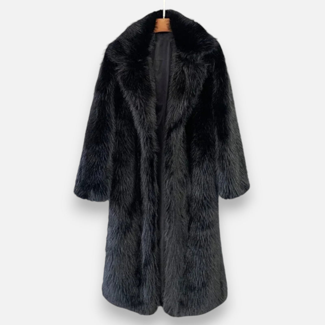 Charles Maison | Women’s Long Faux Fur Overcoat