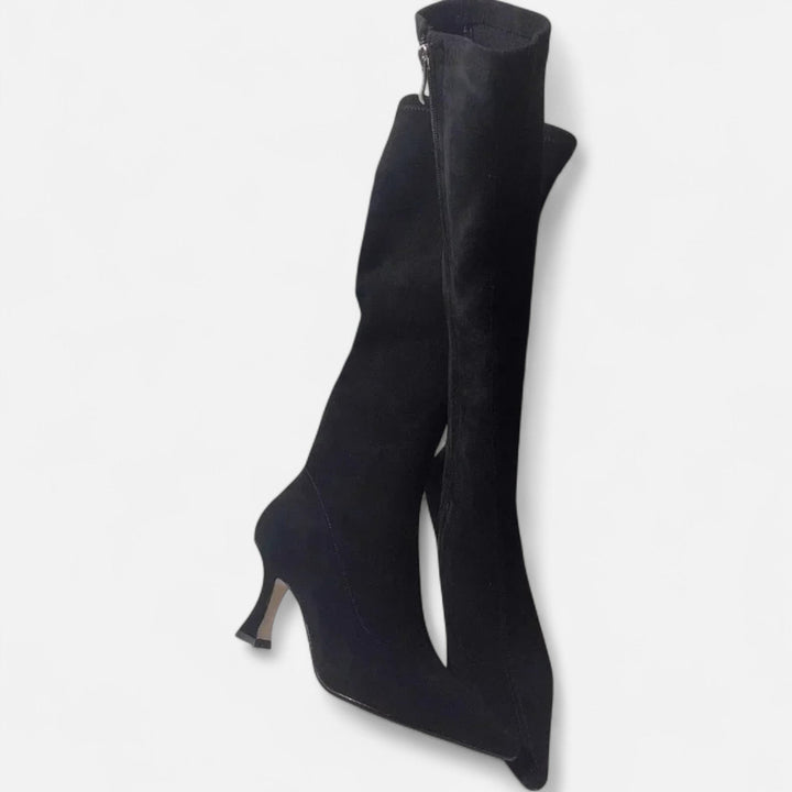 Charles Maison | Women’s Suede Thigh-High Heeled Boots