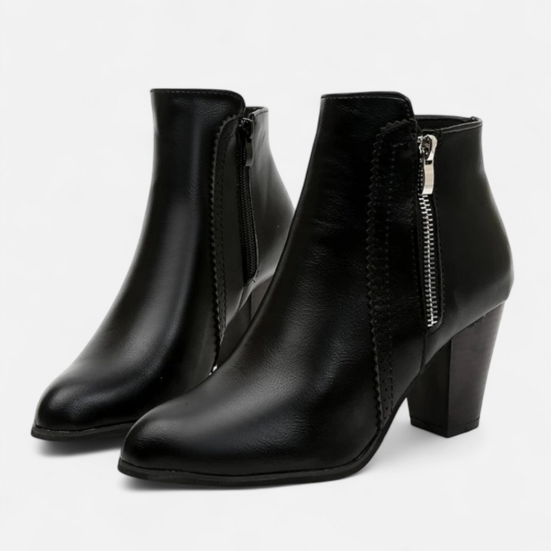 Charles Maison | Women’s Retro Zip-Heel Boots