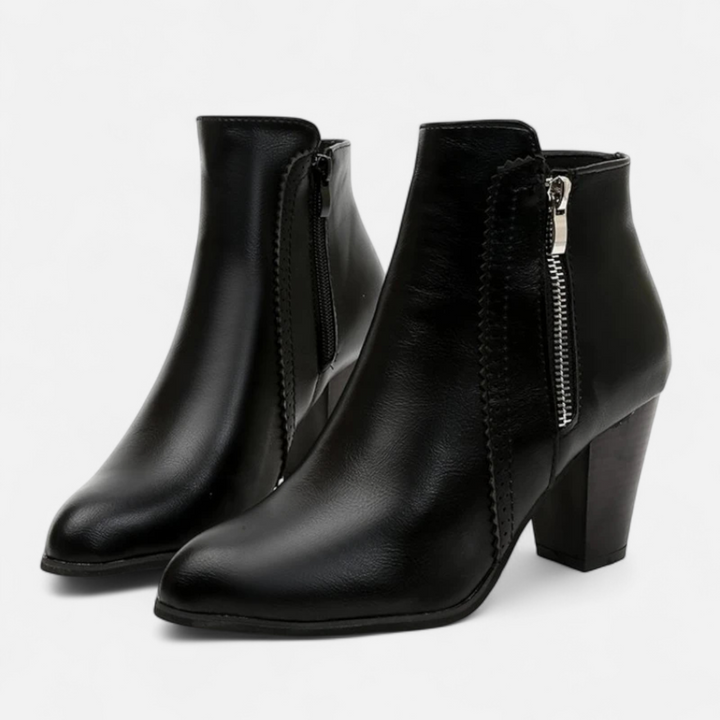 Charles Maison | Women’s Retro Zip-Heel Boots