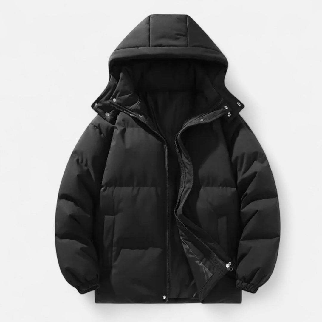 Charles Maison | Men’s Detachable-Hood Padded Jacket