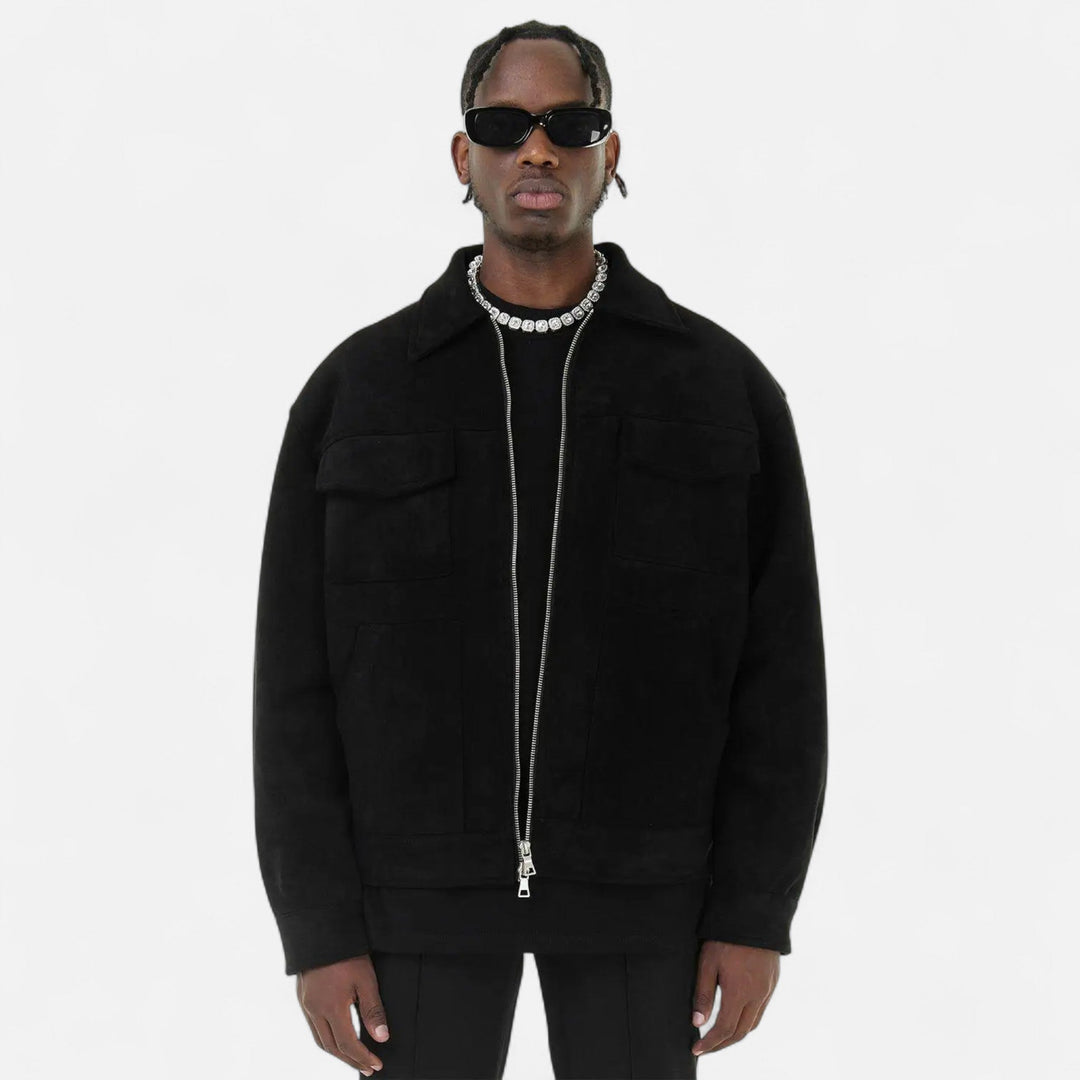 Charles Maison | Men’s Loose-Fit Suede Jacket