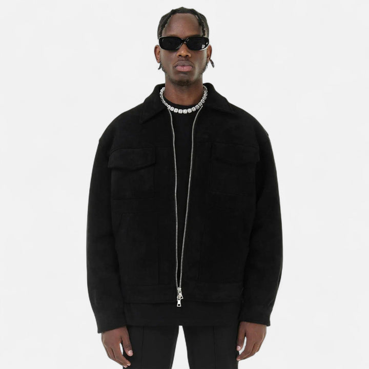 Charles Maison | Men’s Loose-Fit Suede Jacket