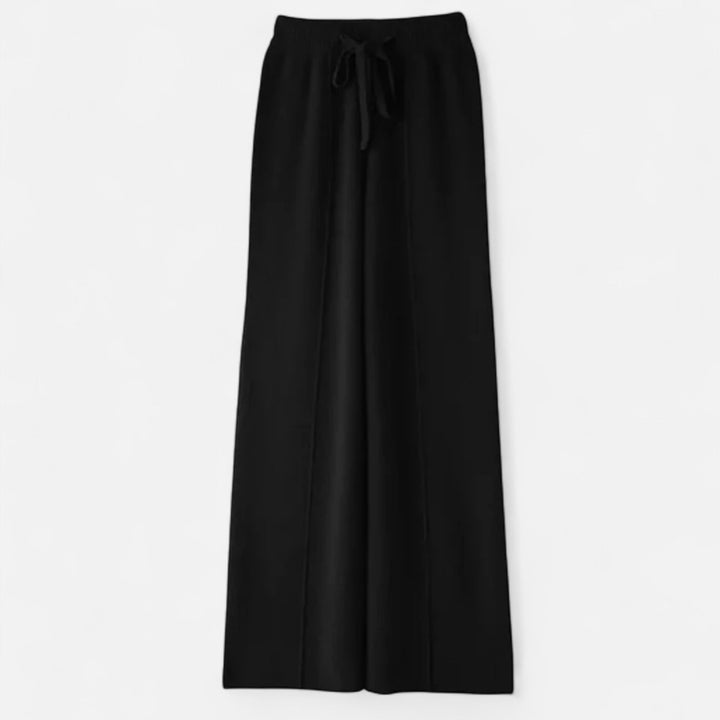 Charles Maison | Women’s Pure Wool Wide-Leg Knit Trousers