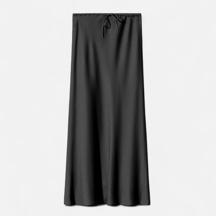 Charles Maison | Women's Elegant High-Waist Satin Skirt