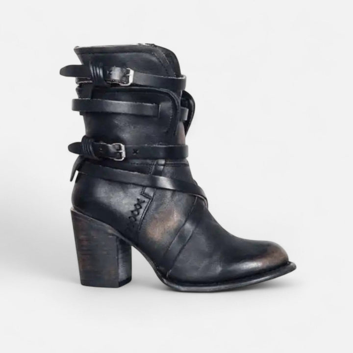 Charles Maison | Women’s Leather High-Knee Boots – Winter Heritage Elegance