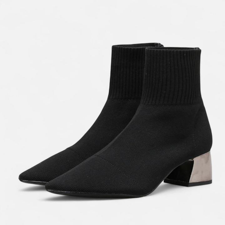 Charles Maison | Women’s Sock Boots – Sculpted Autumn Elegance