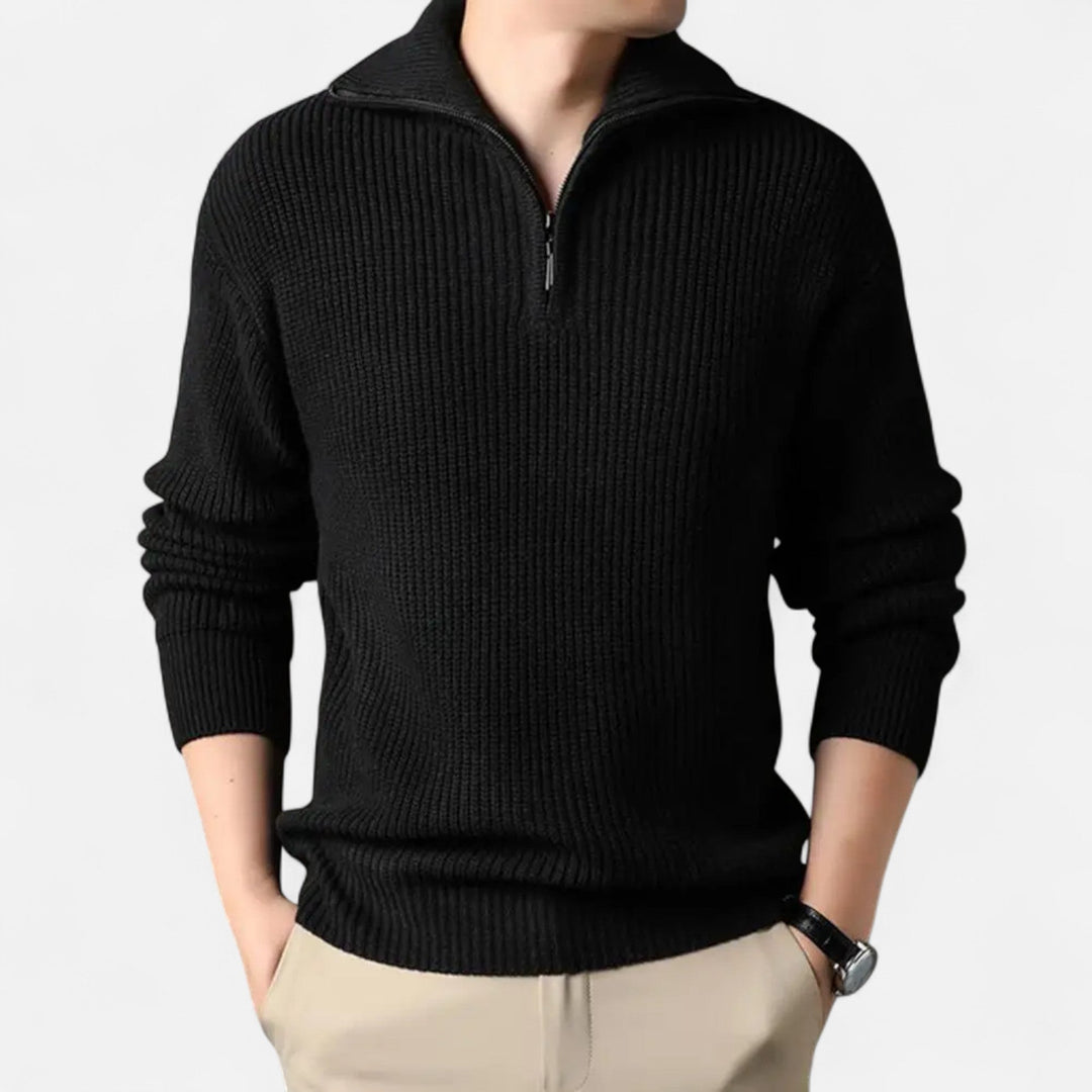 Charles Maison | Men’s Wool-Blend Half-Zip Sweater