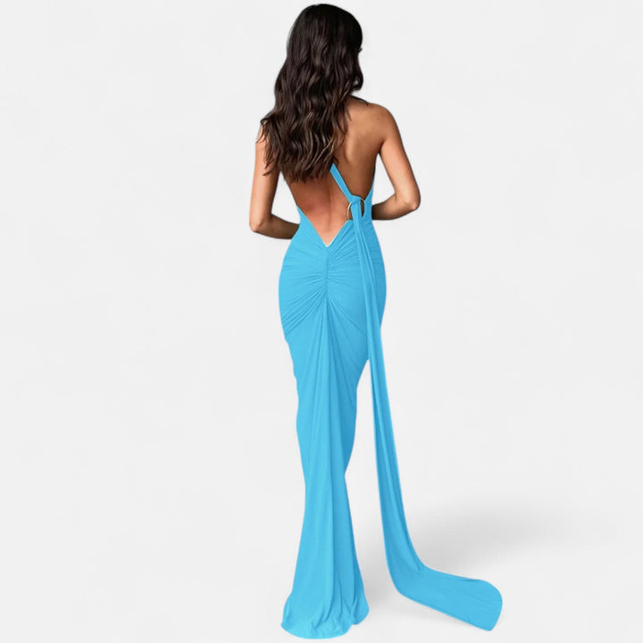 Charles Maison | Women’s Backless Scarf-Tie Evening Dress