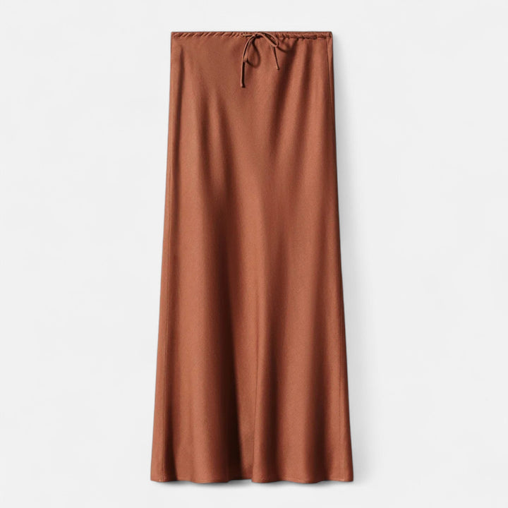 Charles Maison | Women's Elegant High-Waist Satin Skirt
