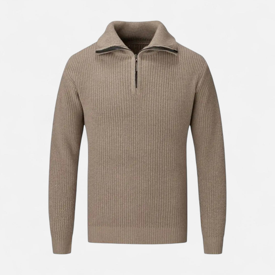 Charles Maison | Men’s Wool-Blend Half-Zip Sweater