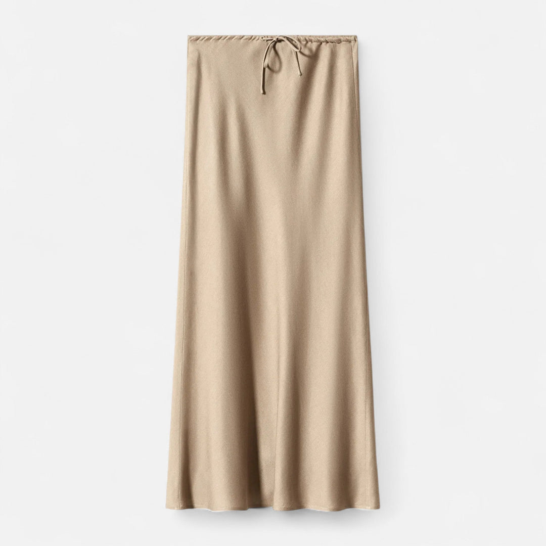 Charles Maison | Women's Elegant High-Waist Satin Skirt