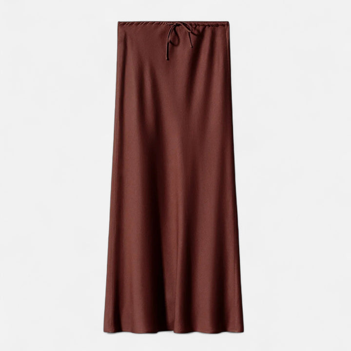 Charles Maison | Women's Elegant High-Waist Satin Skirt