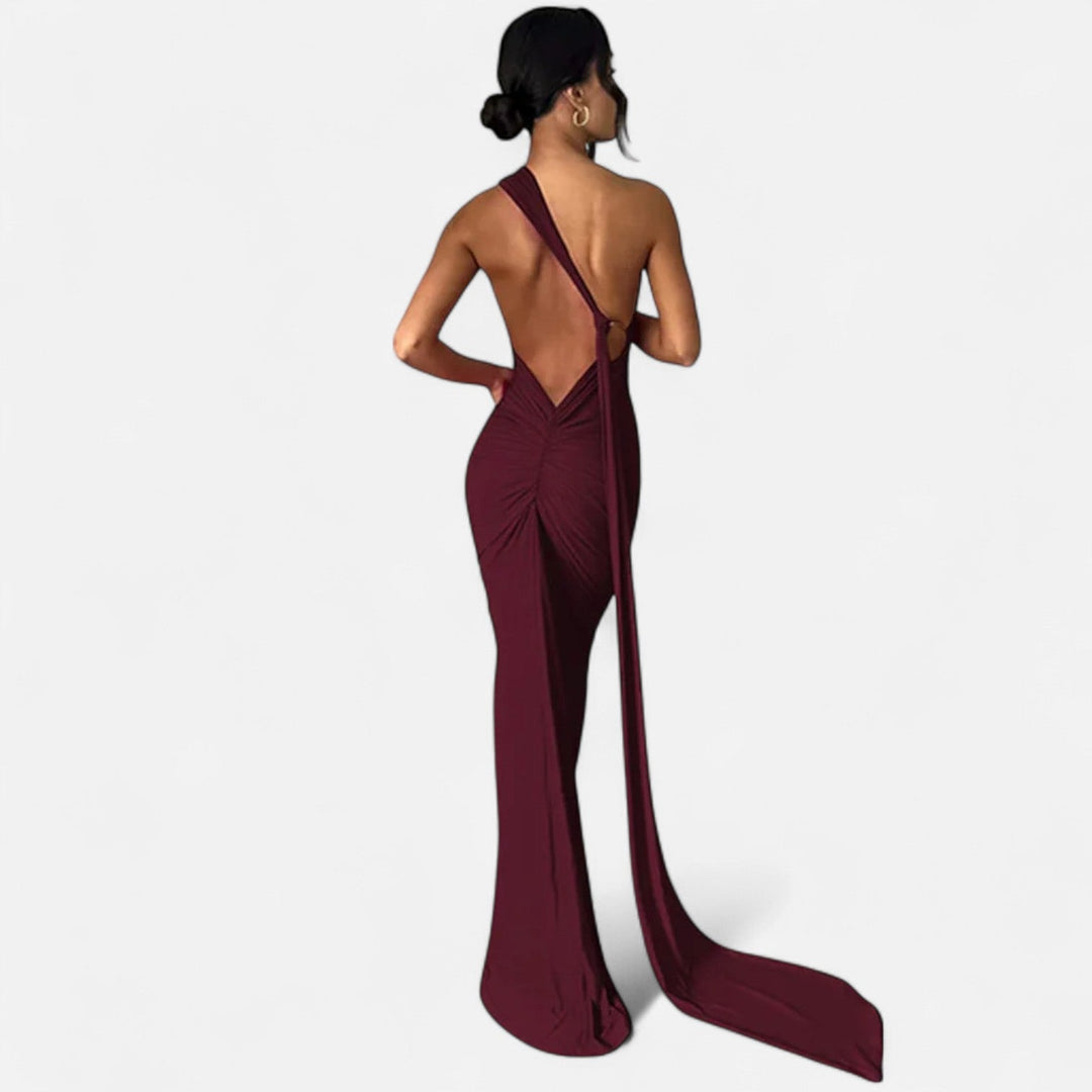 Charles Maison | Women’s Backless Scarf-Tie Evening Dress