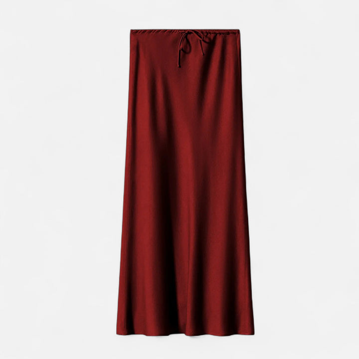 Charles Maison | Women's Elegant High-Waist Satin Skirt