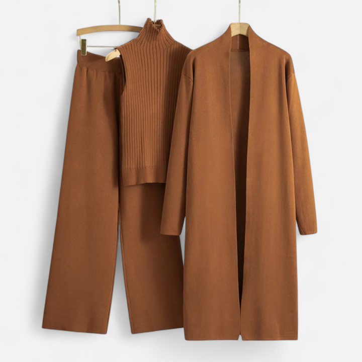 Charles Maison | Women’s Knitted 3-Piece Cardigan Set