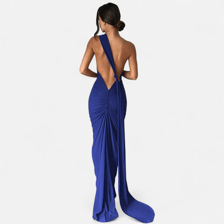 Charles Maison | Women’s Backless Scarf-Tie Evening Dress