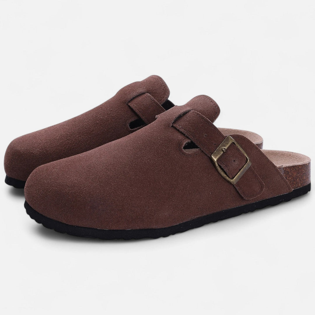 Charles Maison | Men’s Suede Mules – Sculpted Clog-Inspired Comfort