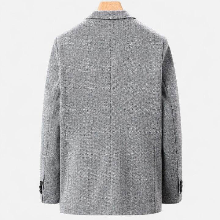 Charles Maison | Men’s Wool Blend Jacket – Business Lapel Elegance
