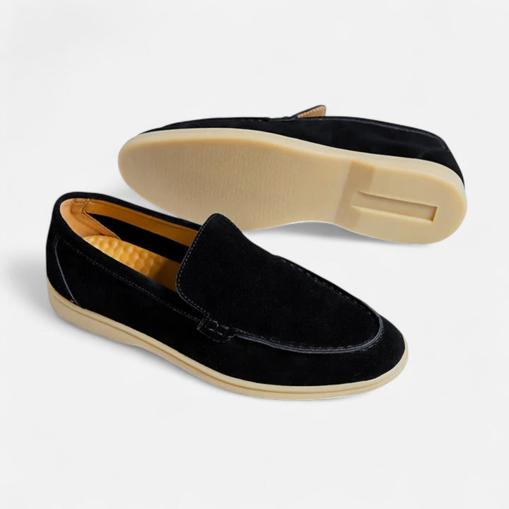 Charles Maison | Men’s Suede Loafers | Classic Slip-On Elegance