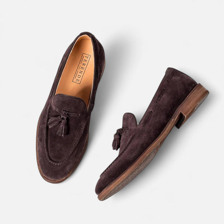 Charles Maison | Men’s Nubuck Leather Loafers | Classic British Style