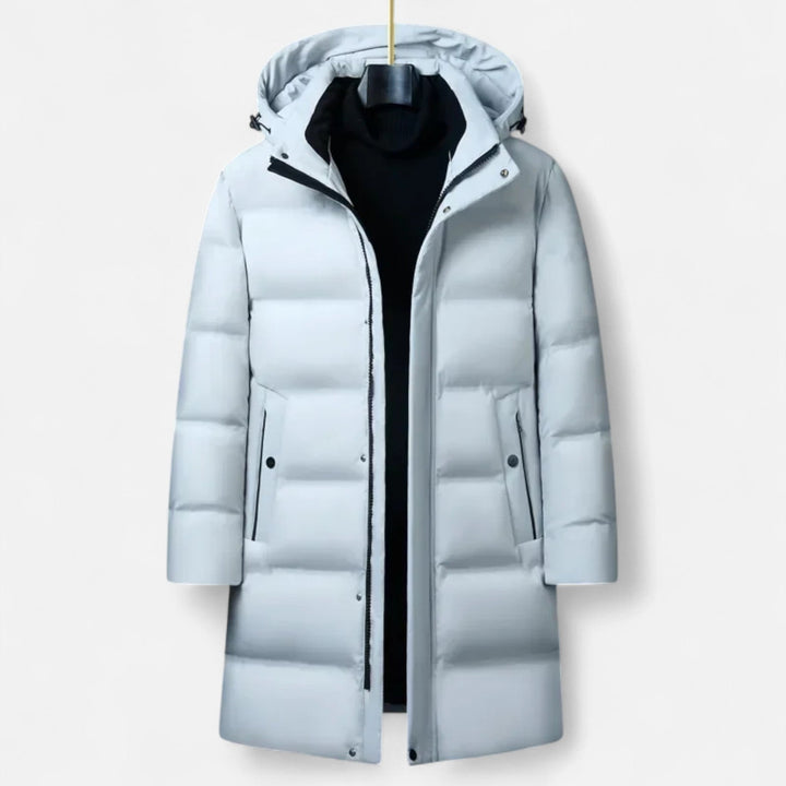Charles Maison | Men’s Premium Winter Down Parka – Hooded Insulated Elegance