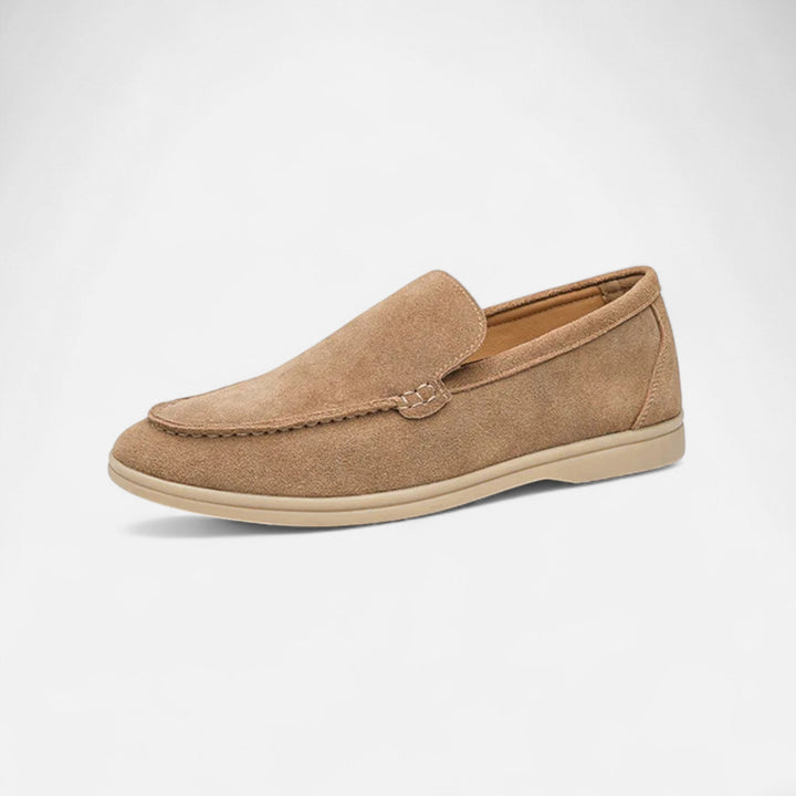 Charles Maison | Men’s Suede Loafers | Classic Slip-On Elegance