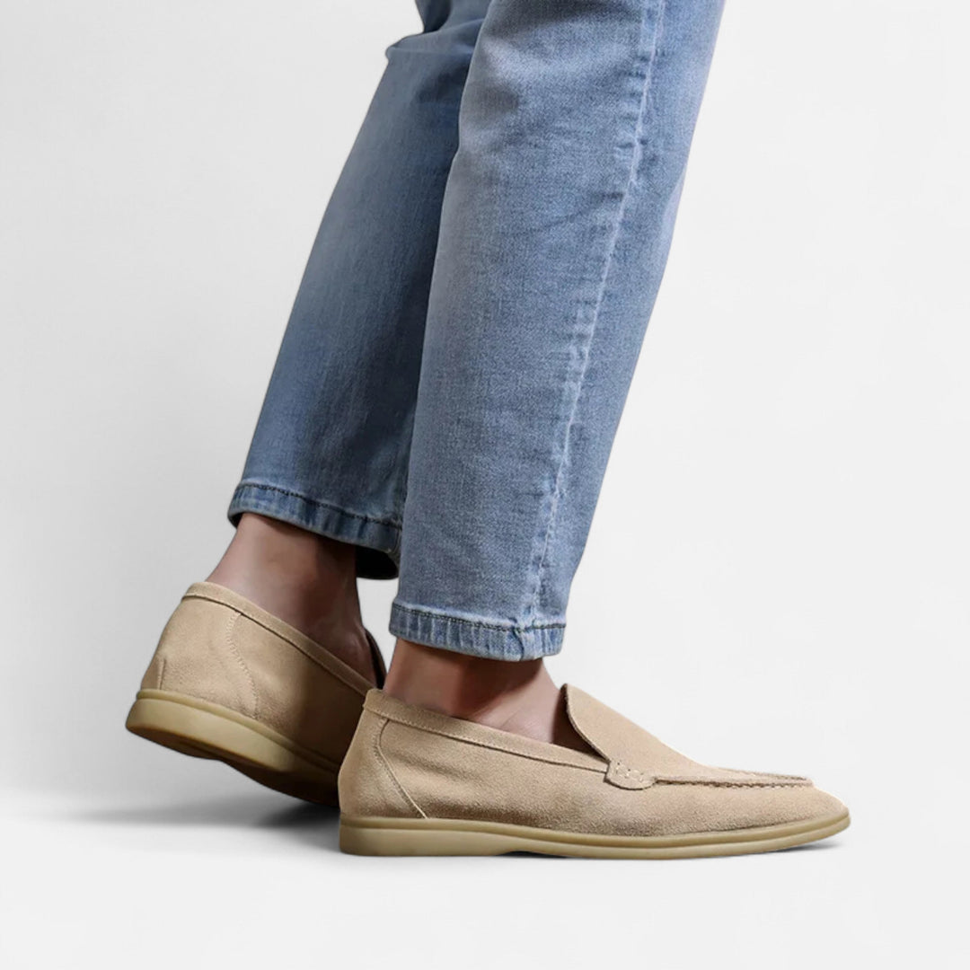 Charles Maison | Men’s Suede Loafers | Classic Slip-On Elegance