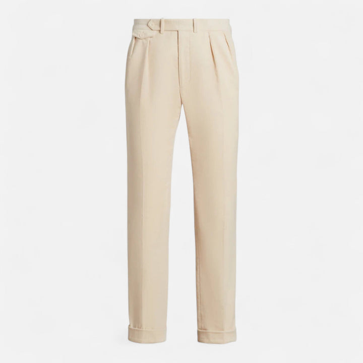 Charles Maison | Men’s Tailored White Cotton-Blend Trousers