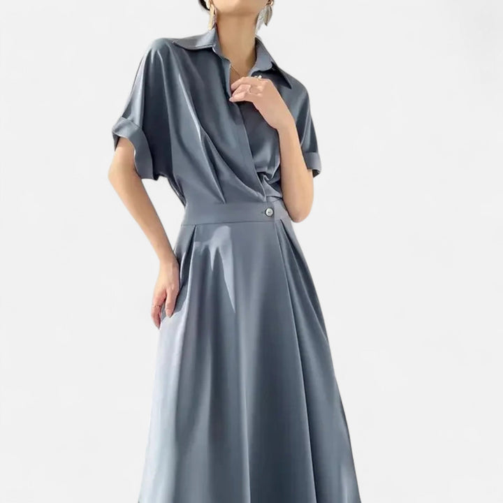 Charles Maison | Women’s Shirt-Dress in Cotton-Blend Riviera Heritage