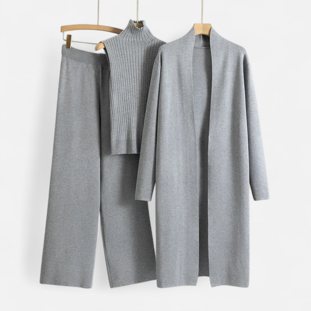 Charles Maison | Women’s Knitted 3-Piece Cardigan Set