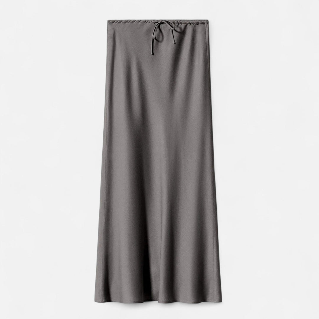 Charles Maison | Women's Elegant High-Waist Satin Skirt