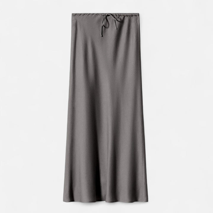 Charles Maison | Women's Elegant High-Waist Satin Skirt