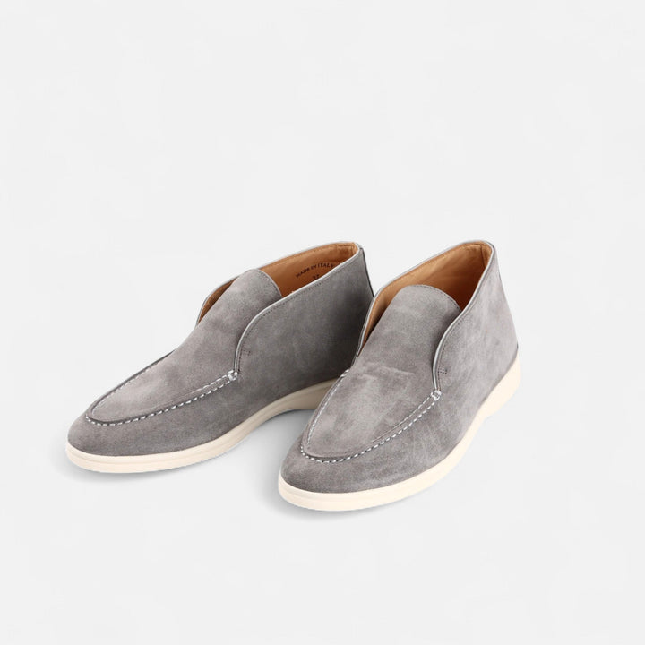 Charles Maison | Men’s Suede Mule Loafers in Heritage Camel
