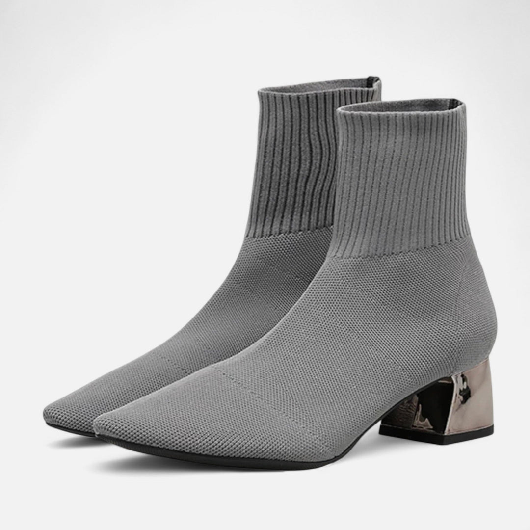 Charles Maison | Women’s Sock Boots – Sculpted Autumn Elegance