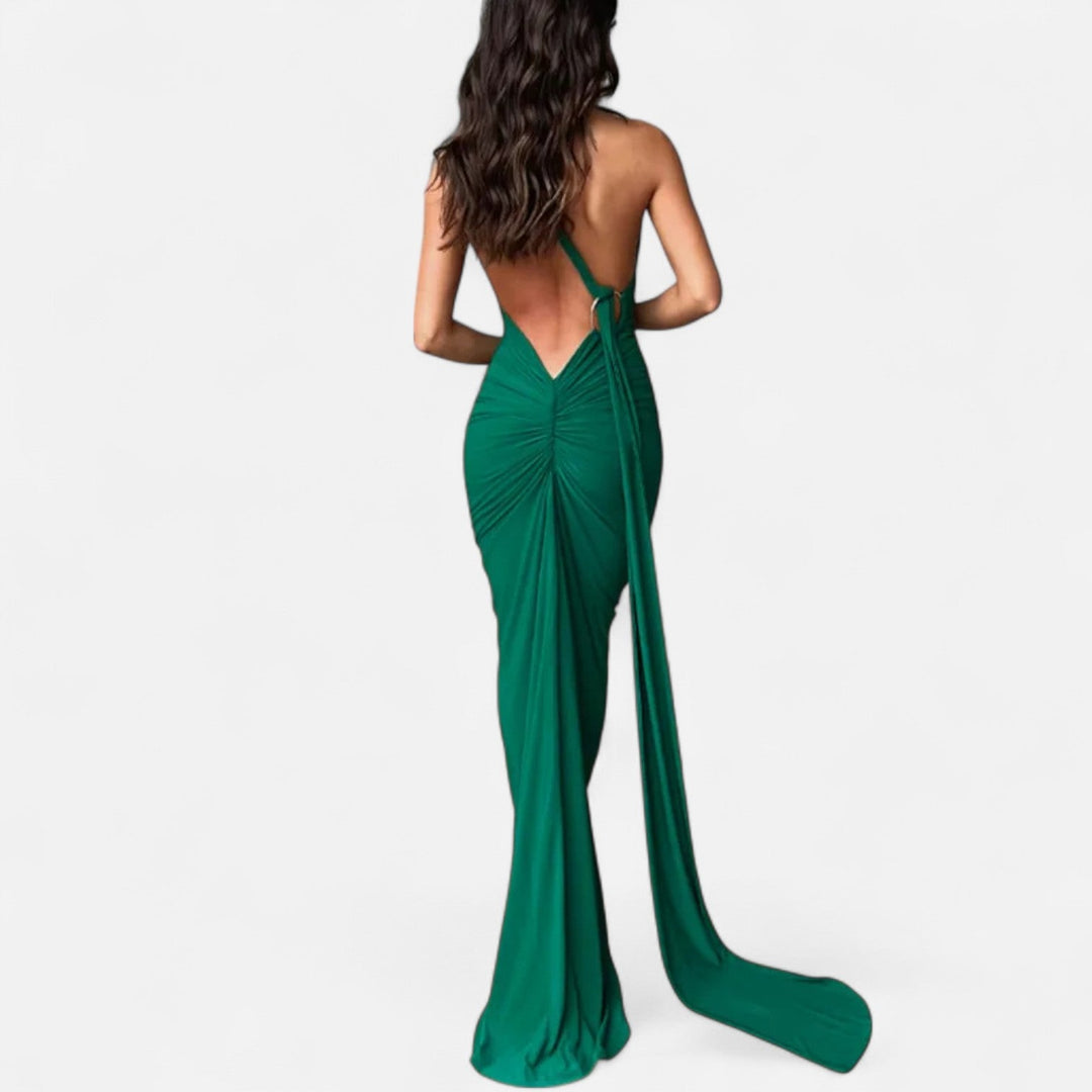 Charles Maison | Women’s Backless Scarf-Tie Evening Dress